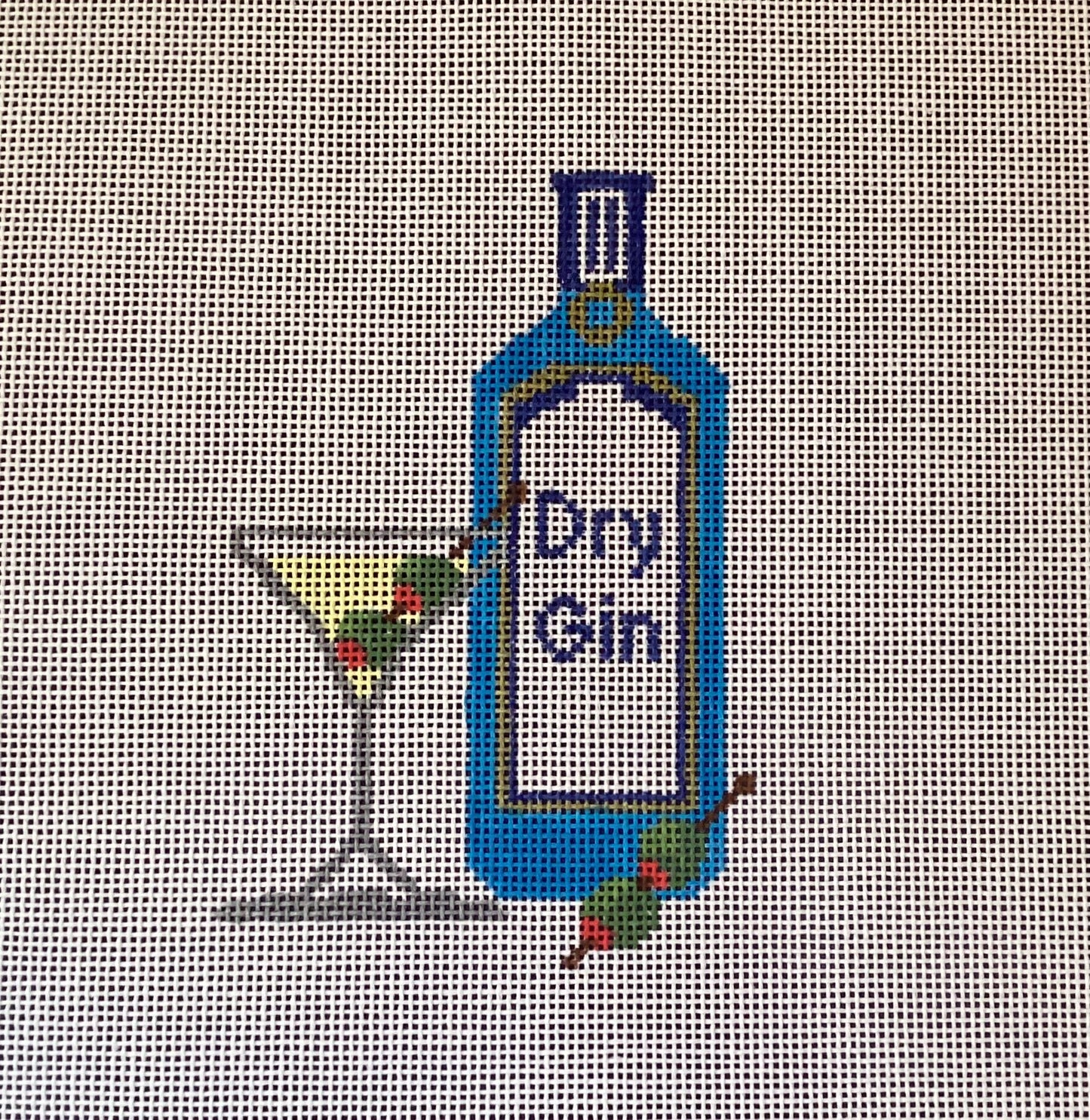 Martini and Gin Bottle