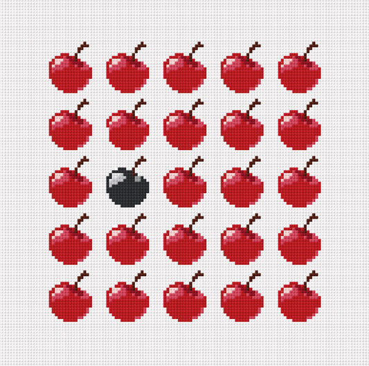 Black Cherry Pillow Digital Chart